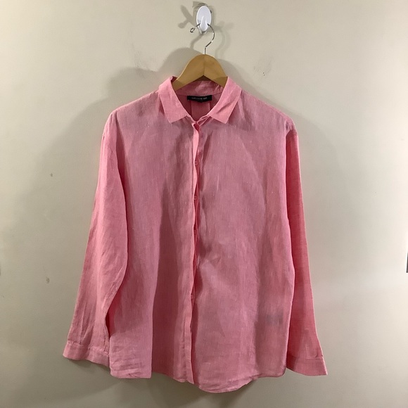 Lafayette 148 New York Tops - Lafayette 148 100% Linen Button Front Shirts